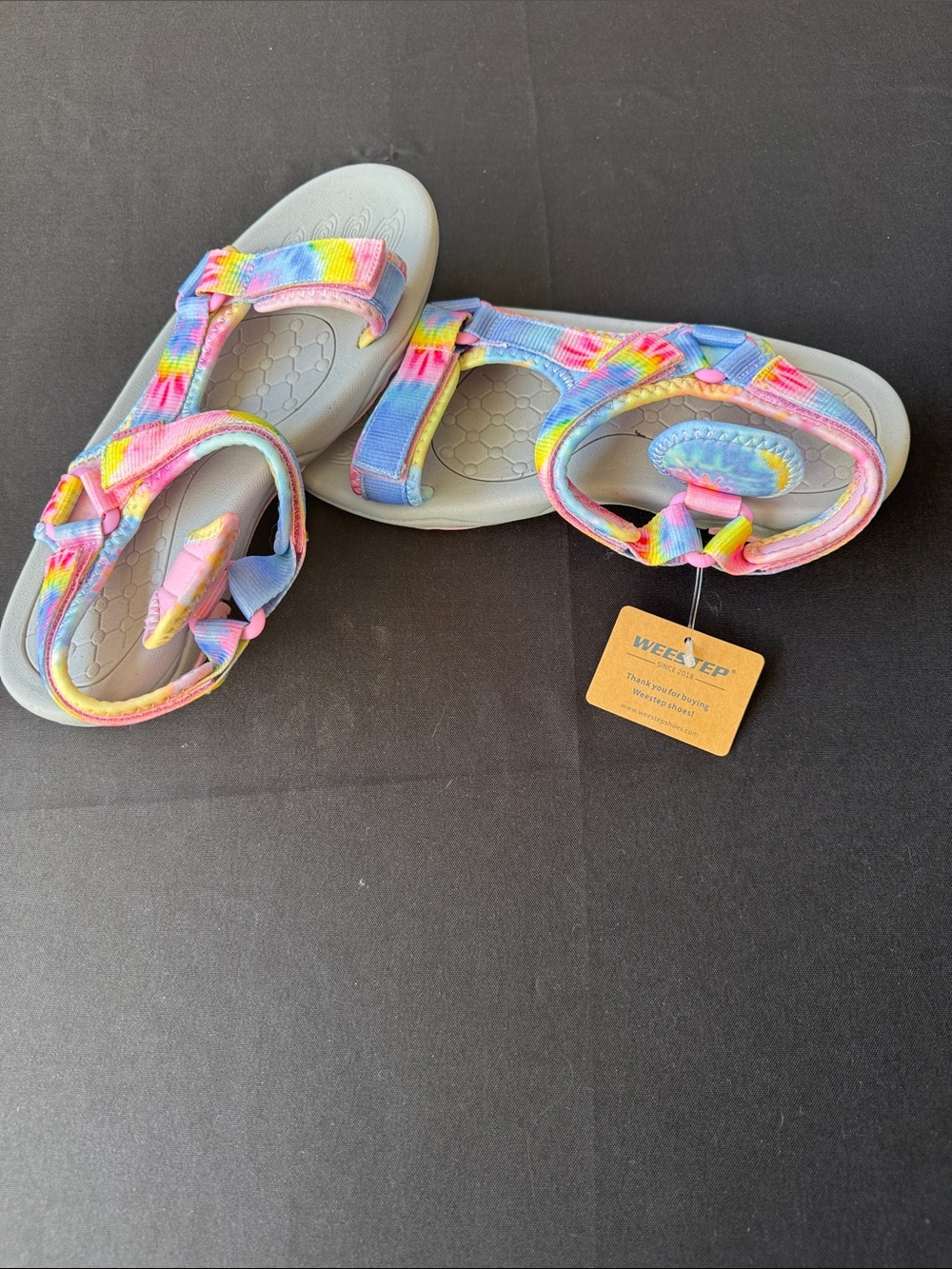 Kids' Rainbow Tie-Dye Sport Sandals - Multicolor